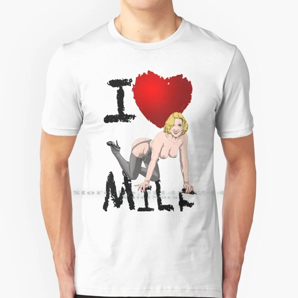 I Love Weigs T Shirt Cotton 6Xl Fetish Promemoria Girls Mature Internet Red Tube Bad Sexy Granny Love Funny Man White Heart Lady Tette