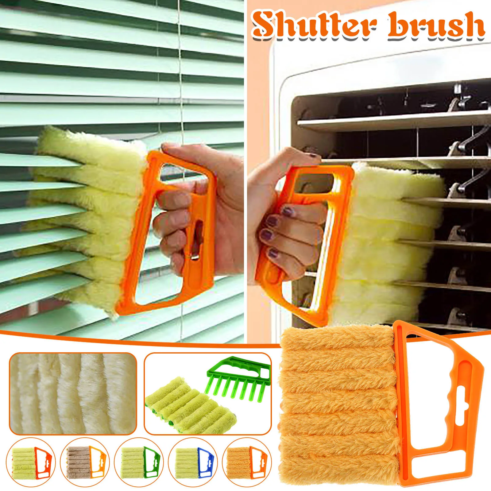 Duster Cleaner Blind Blade Cleaning Cloth Air Conditioner Shutter Brush