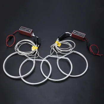

New Angel Eyes Car 4pcs*131mm Car CCFL LED Angel Eyes Halo Rings for BMW E36 E38 E39 E46 White Led Angel Eye