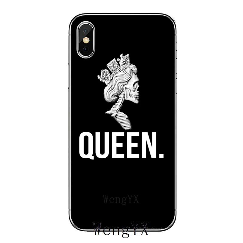 King and queen пара bff для samsung Galaxy A10 A30 A40 A50 A60 A70 xiaomi mi 9 redmi note 7 для huawei p30 lite pro Чехол - Цвет: King-Queen-A-10