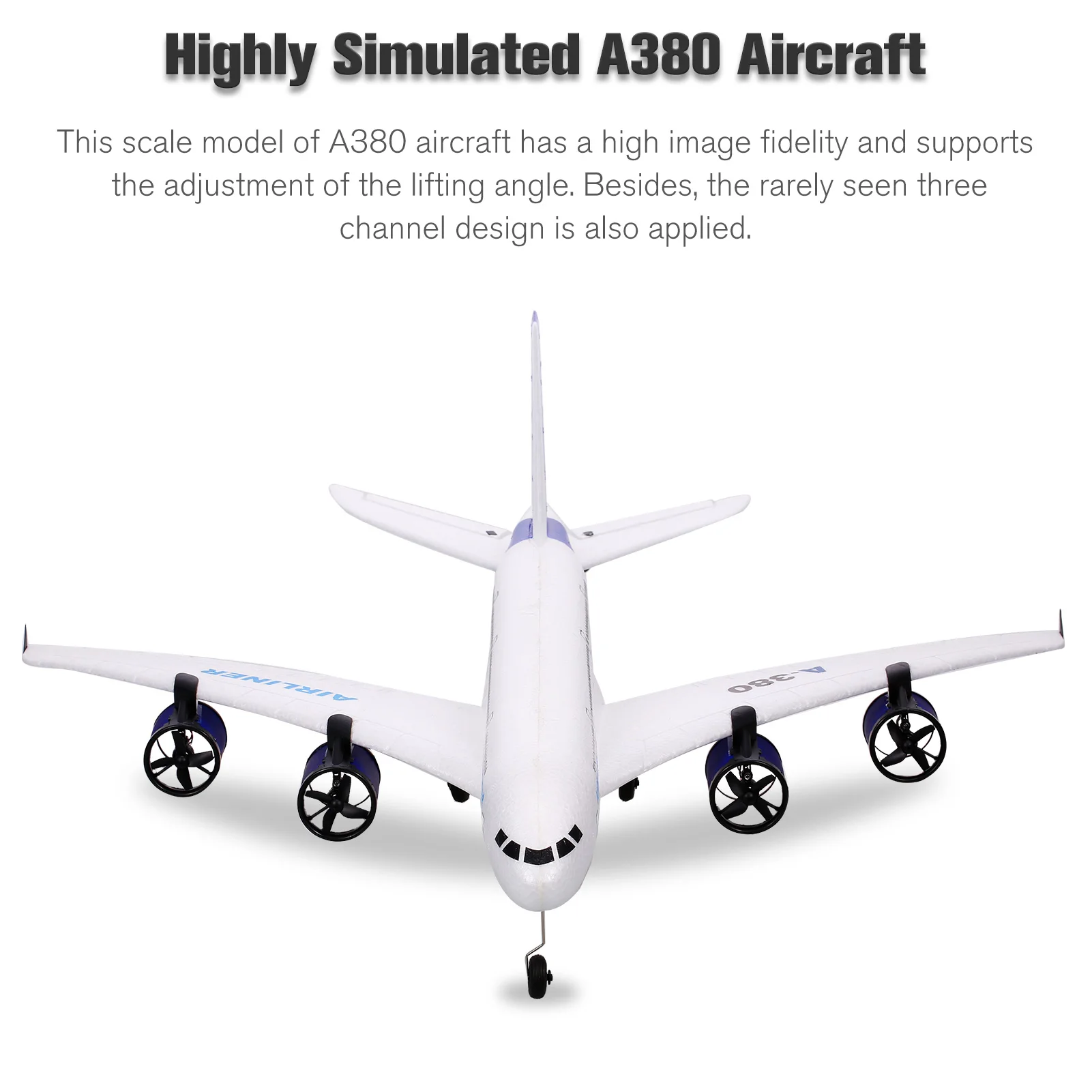 WLtoys-A170 RC Avião Brinquedo, EPO Craft Espuma, Elétrica, Ao ar