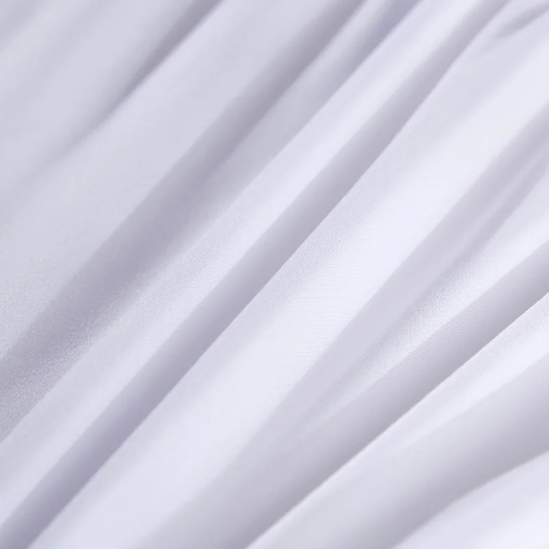 Домашняя гостиничная кровать юбка белая кровать Рубашки без поверхности эластичная лента одна королева король легко на/легко снимать украшения спальни размеры