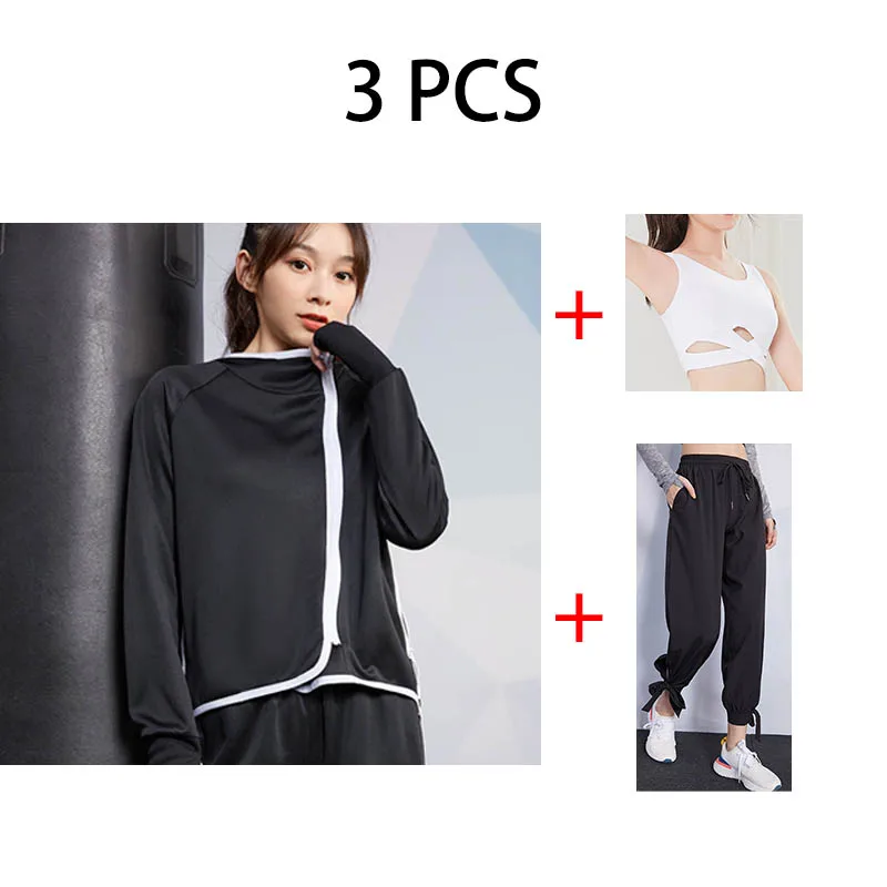 14 TS001-3 Pcs 3 шт./компл. Для мужчин для активного отдыха и развлечений тренажерный зал Фитнес компрессионный спортивный костюм Одежда для бега спортивная одежда топ+ штаны, одежда - Цвет: 14 TS001-3 Pcs