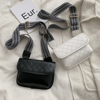 

Net red women's bag 2020 new fashion Korean style versatile messenger bag ins wide shoulder belt leisure single shoulder bag