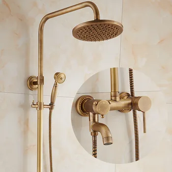 

To Fake Something Antique Shower Suit Full Copper Bath Nozzle Shower Device Hot And Cold Water Tap Junior Archives Apple Shower