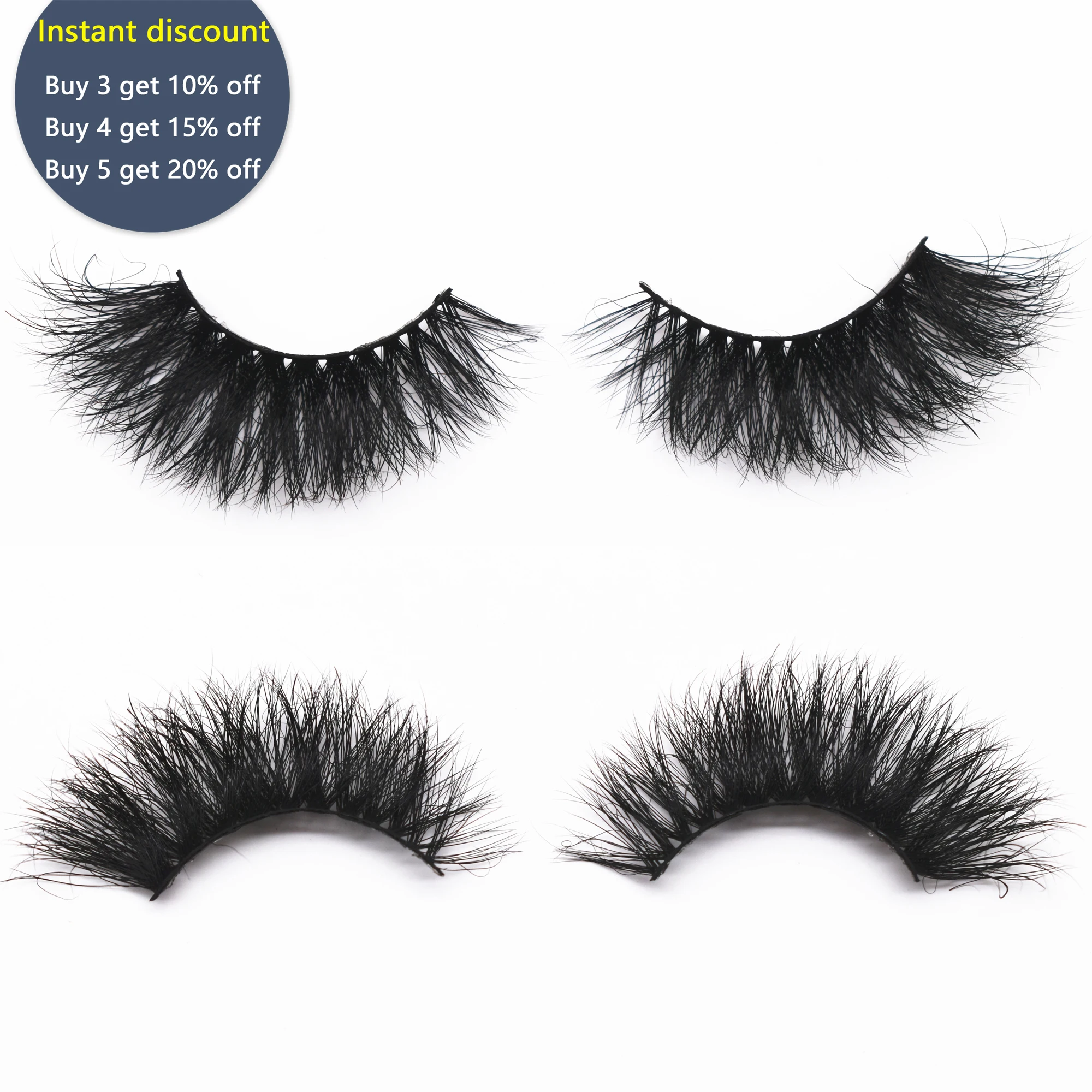 KEKEBAICHA 3D dağınık kabarık Lashes vizon kirpik yanlış eyelashes süper kabarık kullanımlık cilios göz alıcı dramatik makyaj kirpik