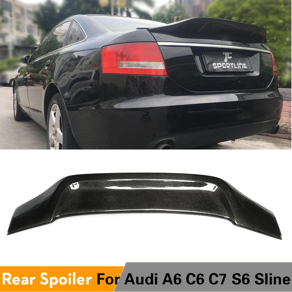 Спойлер задний для Audi A6 C6 C7 S6 Sline 2005-2018 углеродное волокно | Автомобили и мотоциклы