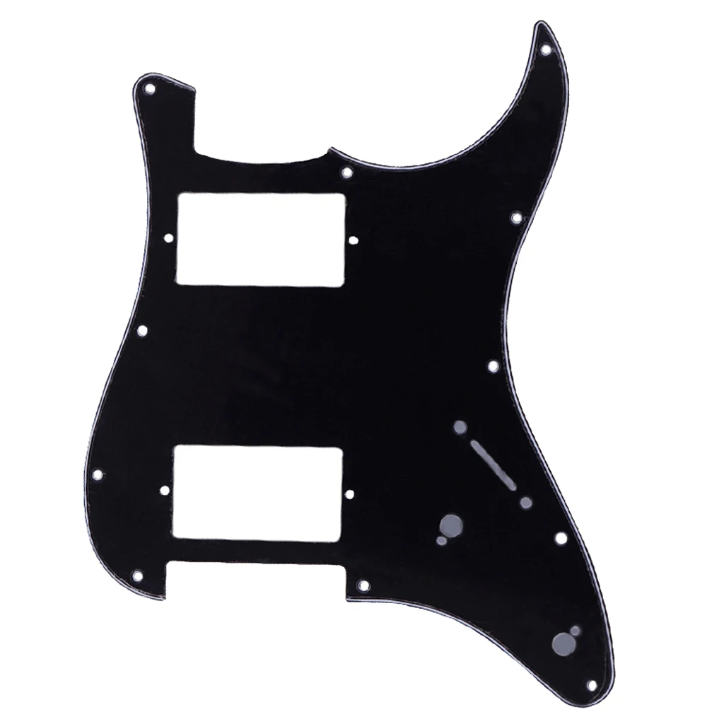 2 Ply Jazz JB Bass Guitar Pickguard Scratch Plate With 11 Mounting Screw Holes Black Guitar Accessories