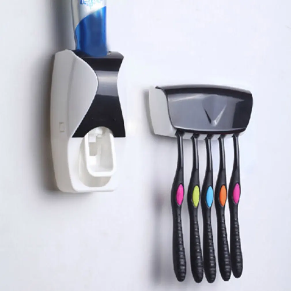 

Automatic Toothpaste Dispenser Set Lazy Toothpaste Squeezer Toothbrush Holder Wash Set Punch-Free Toothpaste Holder