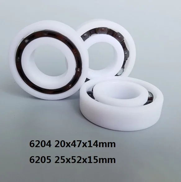 6204 20x47x14 мм 6205 25x52x15 пластиковый подшипник из полиформальдегида нейлоновый