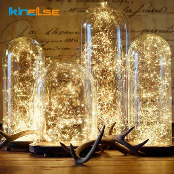 1M/2M/5M/10M Led Koperdraad String Lamp Gordijn Vine Garland Lamp usb DC12V Kerst Wedding Party Home Decor Vakantie Verlichting