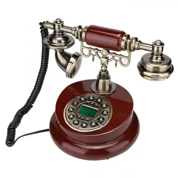 

telefono European Retro Style Push Button FSK and DTMF caller ID Telephone Dial Desk Phone Home Office Decor Classical