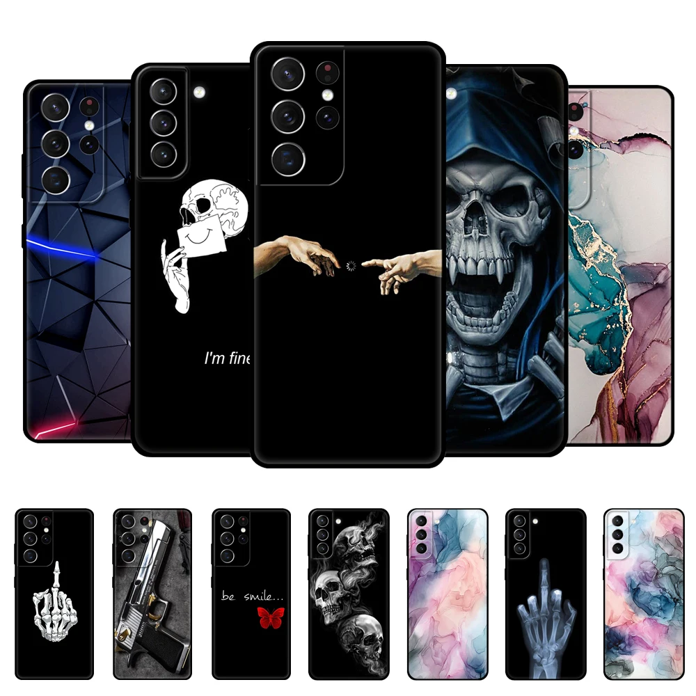 Per Samsung Galaxy S21 | S21 + | S21 Custodia Ultra 5G Cover Posteriore Per Samsung S21 Plus Galaxy 21 Custodia Morbida In Silicone Nero Tpu