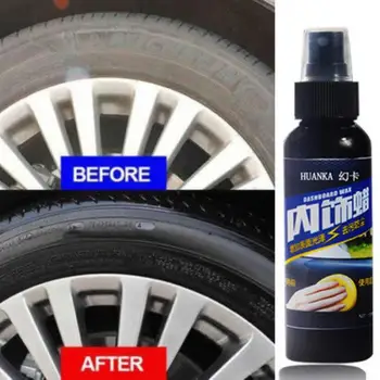

50/120ML Car Interior Cleaning Tools Multifunctional Waxing Tire-wheel dedicated Refurbishing agent cleaner Car Accessories New