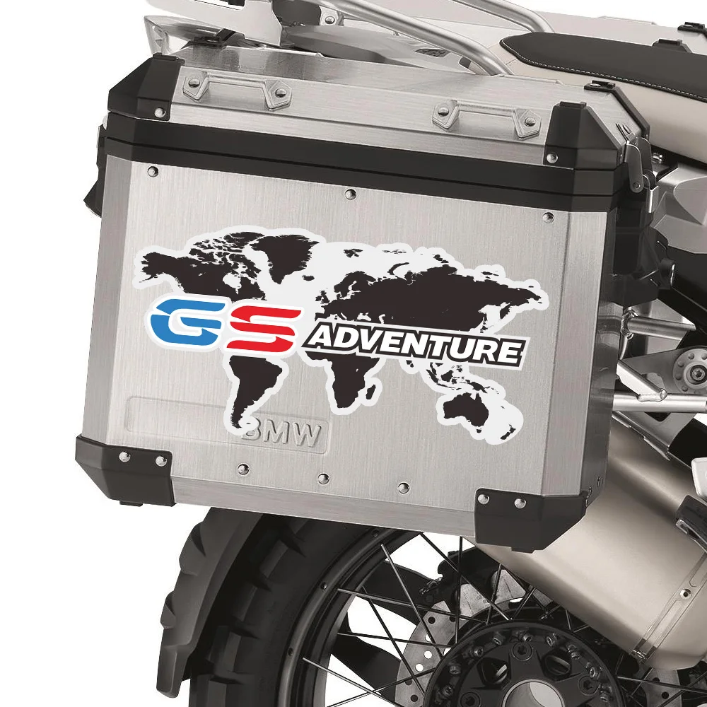 

ADV GS Adventure Motorcycle Top Side Box case panniers Luggage Aluminium Stickers Decals for BMW R1200GS F800GS R1150GS G310GS