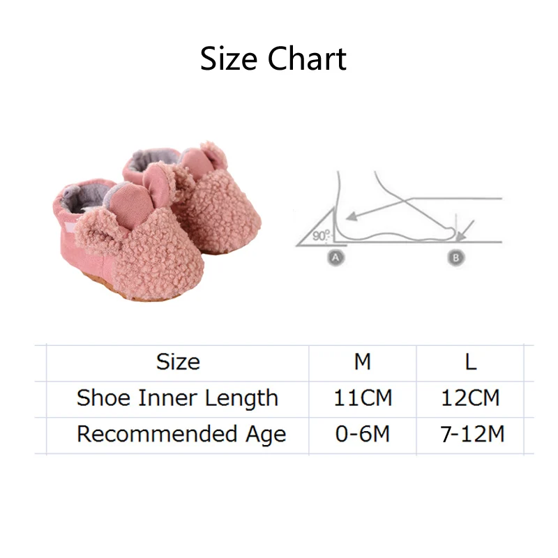 Теплые зимние ботинки для новорожденных девочек и мальчиков; милые плюшевые ботинки с мягкой подошвой для малышей; ботинки для маленьких мальчиков и девочек; зимняя обувь для новорожденных