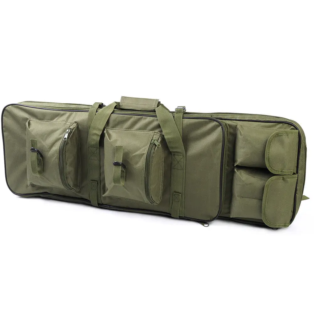 green 120cm 85 см/100 см/120 см двойная винтовка квадратная сумка для переноски тактический охотничий рюкзак с плечевым ремнем защитный чехол для ружья рюкзак для винтовки - Цвет: green 120cm