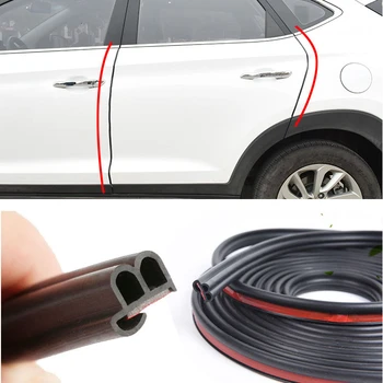 

5M Car Door Protector Edge Auto Rubber Seals Scratch Bumper Protector Moulding Strip Protection Strips Sealing Car Styling