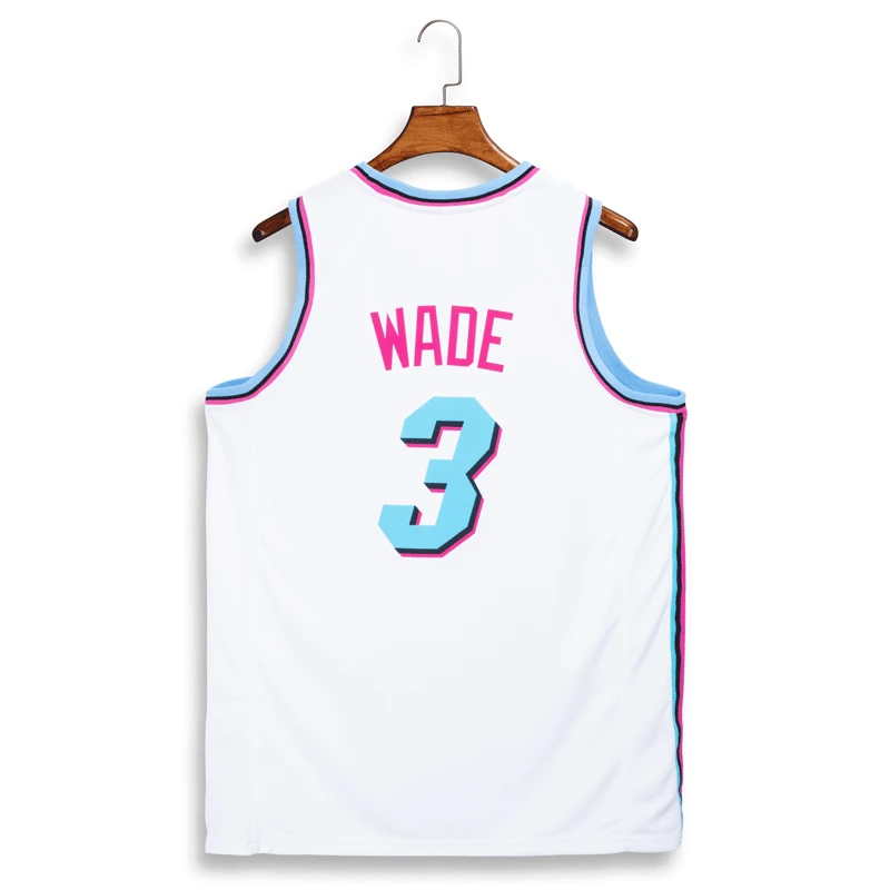 

Basketball Clothes 2019 NBA Jersey Cool Custom Men's And Women's Tournament Heat Wade 3 City Edition Hot Pressing Jersey