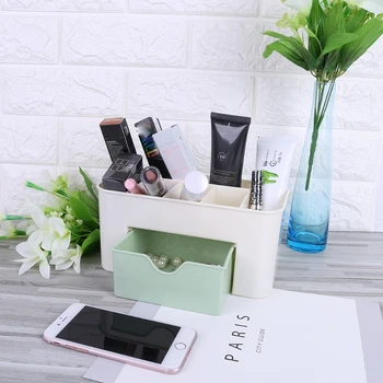

Cosmetic Organizer Makeup Storage Holder Container Plastic Box With Drawer Women LX9C