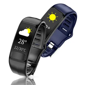 

P12 ECG PPG Smart Bracelet Blood Pressure Heart Rate Monitor Smartband Sports IP67 Waterproof Fitness Tracker Smart Wristband