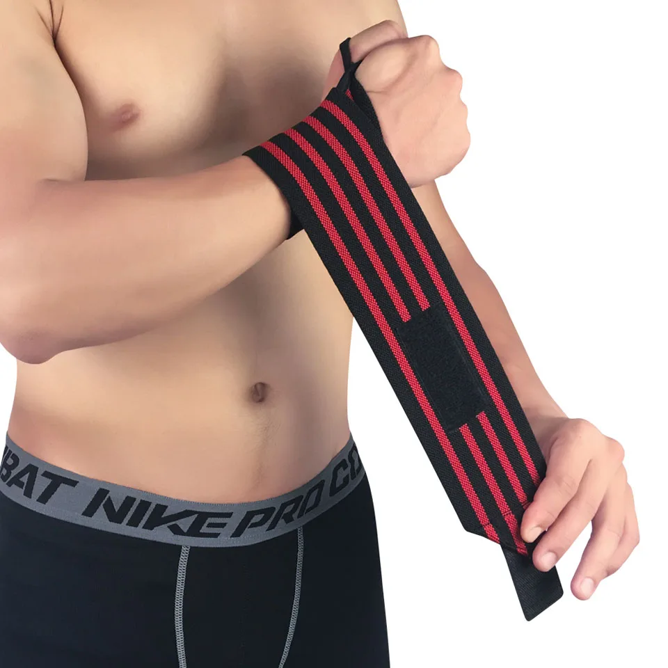 1 шт. цветной ремешок регулируемый браслет бандаж защита для запястья повязка на запястье для поднятия веса - Цвет: Red