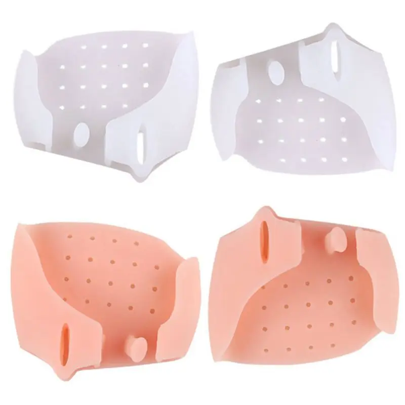 

3 Pairs 3-Hole SEBS Silicone Toe Separators Splitters Bunion Corrector With Forefoot Pads Breathable Hallux Valgus Straightener