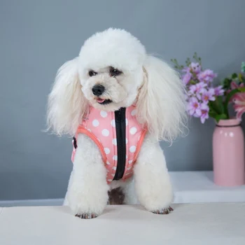 

2 In 1 Pet Dog Jacket Hoodies Thick Pets Winter Warm Vests Pattern Puppy Dogs Down Coats With Durable Chest Strap Harness/0