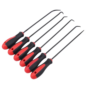 

6pcs/set Durable Auto Pick And Hook Set O Ring Oil Seal Gasket Puller Remover Craft Hand Tool