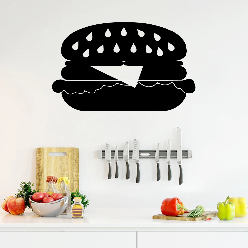 Creative hamburger Wall Art Decal Sticker Murals Removable Decoration Accessories | Дом и сад