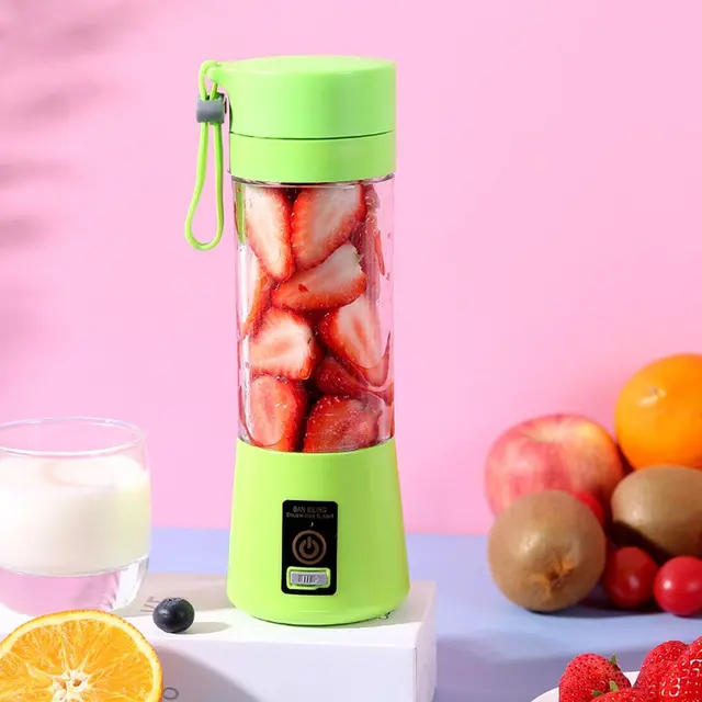 green portable blender