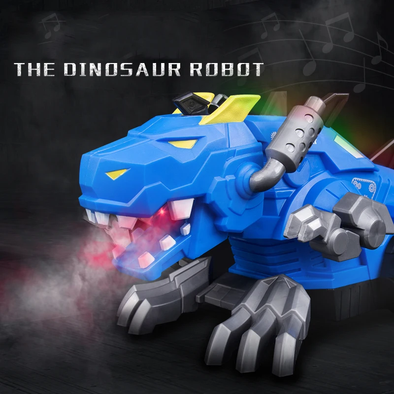 Спрей механический динозавр со световым звуком электронный интеллектуальный ходьба качели милые модели животных танцы dinosaurio детские игрушки