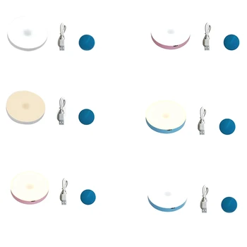 

WSFS Hot Usb-Charging Lamp Led Press Night Light Bedside Baby Breastfeeding Toilet Bedroom Door Motion Sensor Rechargeable Wirel