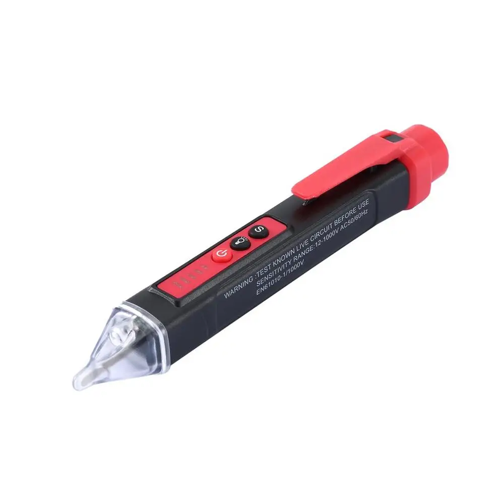 

SMART SENSOR ST100 Non-contact Voltage Detector NCV LCD AC/12~1000V Electrical Test Pencil Electroscope Low Battery Indicate