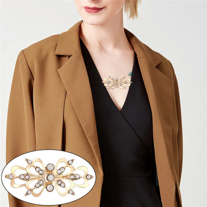 Women Cardigan Clip Sweater Shawl Clips Metal Clip Holder Garters Accessories Jewelry 30DE25 (10)