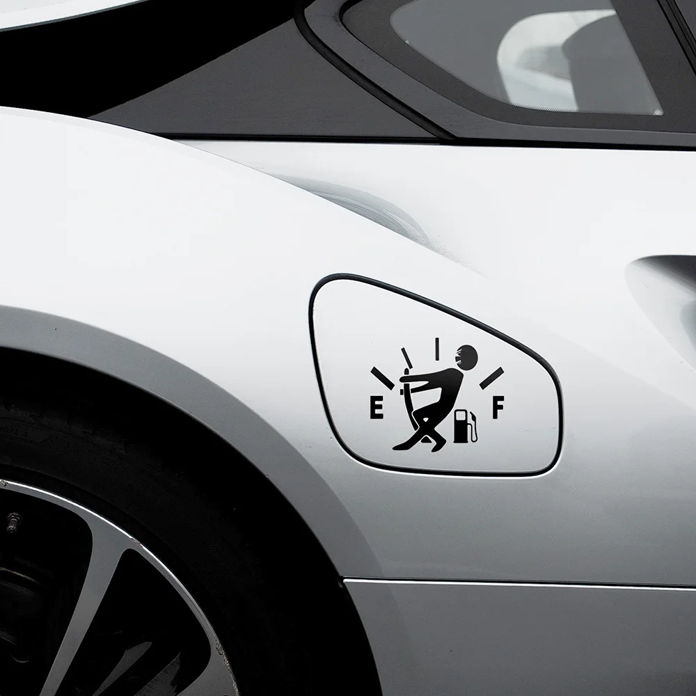Забавные автомобильные наклейки Наклейка топлива пустой для mitsubishi lancer hyundai i30 mini cooper tucson civic volkswagen gol focus hb20