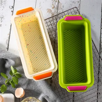 

Silicone Baking Dish Silicone Cake Molds Toast Bread Pan Candy Cake Tools Pastry Silicone Mold DIY Rectangle Kitchen Baking Tool