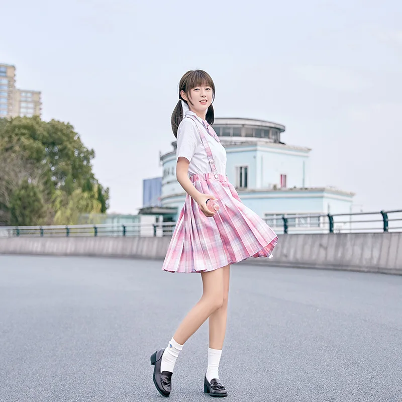 Summer Japanese School Girl Suspender Skirt - 32 - Kawaii Mix
