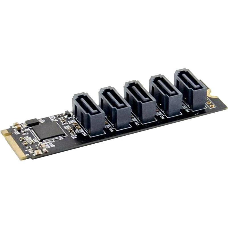 PCIe X2 M.2 ключ м до 5-Порты и разъёмы SATA 3 0 адаптер карты NGFF NVME к SATA3.0 конвертер JMB585