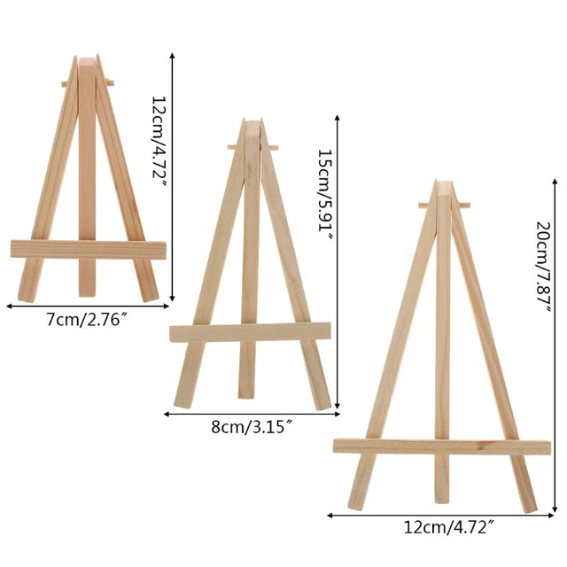 Display Mini Easels Small Wooden Tabletop for Painting Photo Frame