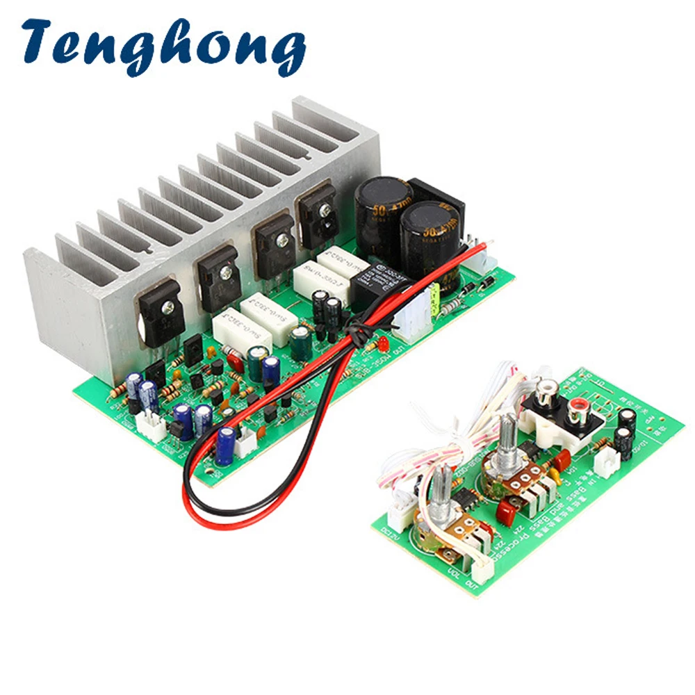 Плата усилителя сабвуфера Tenghong 350 Вт двойной AC24-28V моно аудио Мощность 10-12 дюймов |