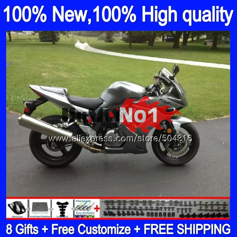 SV1000S для SUZUKI SV650S SV650 SV1000 26MC. 32 темное серебро SV 650 S 1000 2003 2004 2005 2006 2007 2008 03 04 05 06 07 обтекатели
