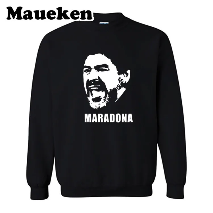Мужские Толстовки Король бейсбола 10 Diego Armando Maradona Argentina Napoli легендарные толстовки толстый круглый воротник зима W19101225