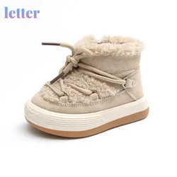 2021 novo inverno bebê botas de pelúcia quente sola de borracha da criança crianças tênis infantil sapatos moda meninos meninas botas