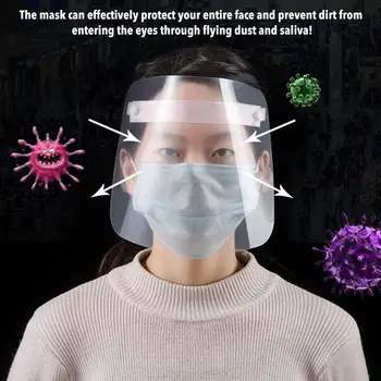 

Kitchen Oil-proof Splash-proof Mask Multifunctional Transparent Protective Mask Anti Fog Saliva Safe Mask