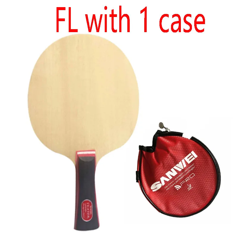 Sanwei FEXTRA 7(нордический VII) лезвие для настольного тенниса(7 слоев дерева, Japan Tech, STIGA Clipper CL структура) ракетка для Пинг-Понга Летучая Мышь - Цвет: FL with 1 case