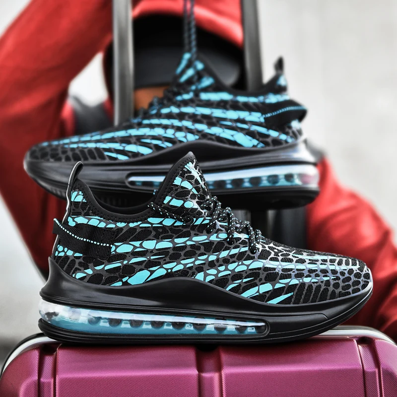 

Men's casual shoes fashion PU sports shoes air cushion breathable sports running shoes mesh tennis Masculino adult men's shoes