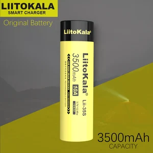 Image 2 - 1 10 قطعة LiitoKala Lii 35S 18650 Battery3.7V ليثيوم أيون بطارية ليثيوم 3500mAh لأجهزة استنزاف عالية.