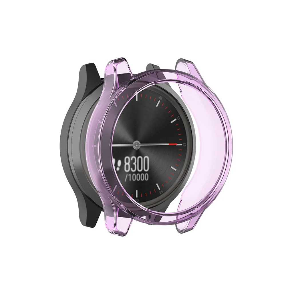 Soft TPU Transparent Protective Case for Garmin vivomove 3/Garminmove 3 Smart Watch Cover Screen Protector for Garmin vivomove 3