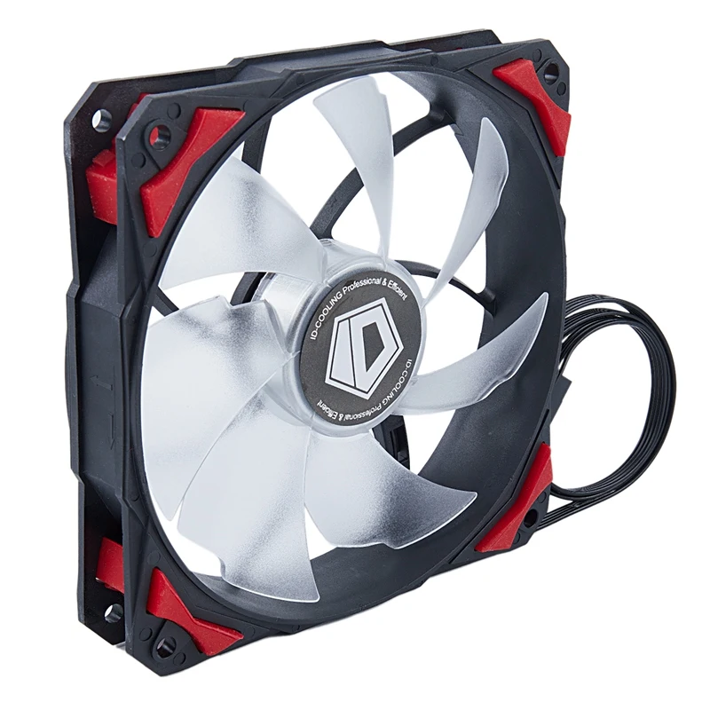 Controller Cooler Pl 12025 120 Mm Led Fans 4 Pin Pwm Control red 2